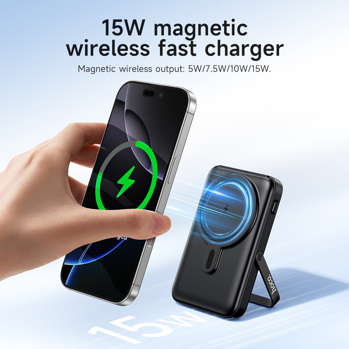 Hoco 10000mAh Magnetic Power Bank 22.5W PD20W with 4 Built-In Cables MagSafe Compatible J135