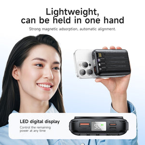 Hoco 10000mAh Magnetic Power Bank 22.5W PD20W with 4 Built-In Cables MagSafe Compatible J135
