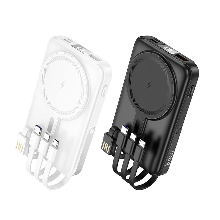 Hoco 10000mAh Magnetic Power Bank 22.5W PD20W with 4 Built-In Cables MagSafe Compatible J135
