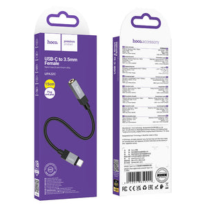 Hoco USB-C to 3.5mm Audio Adapter Digital Converter Headphone Jack UPA32C