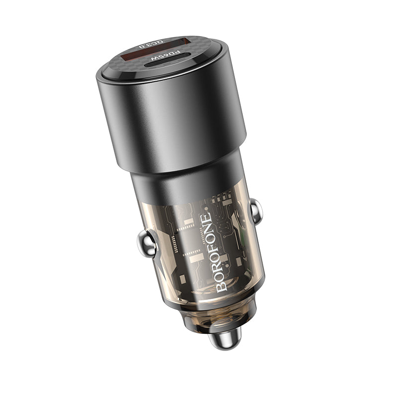 Borofone 83W Car Charger PD65W QC3.0 Dual Port Fast Charging Adapter BZ20A