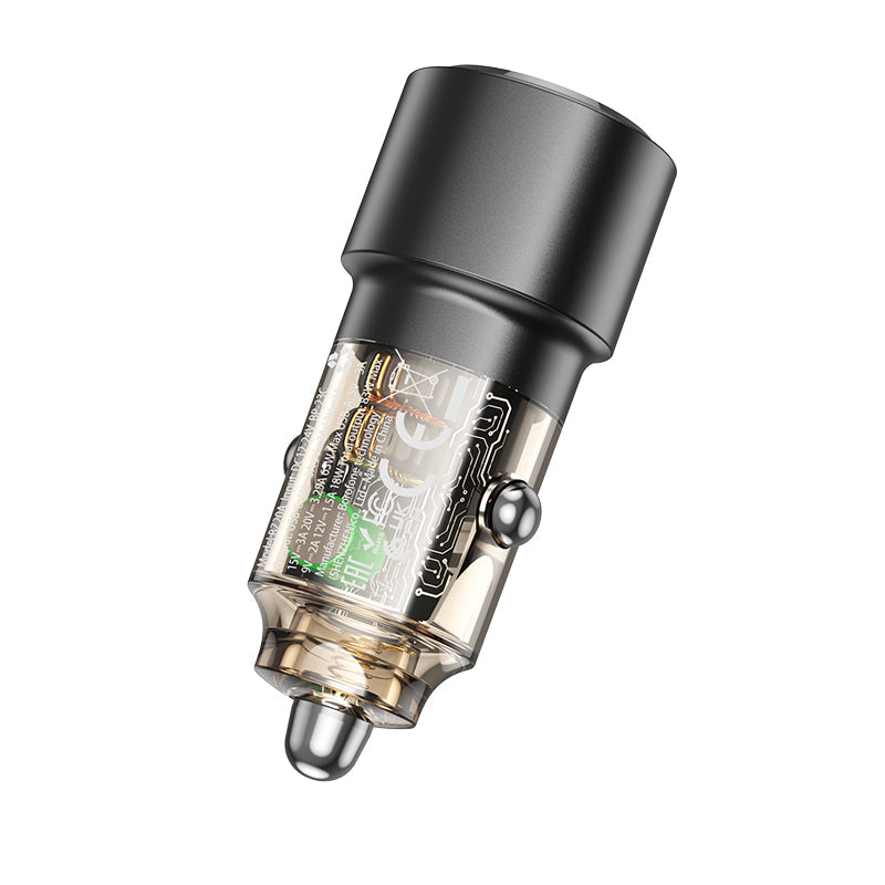 Borofone 83W Car Charger PD65W QC3.0 Dual Port Fast Charging Adapter BZ20A
