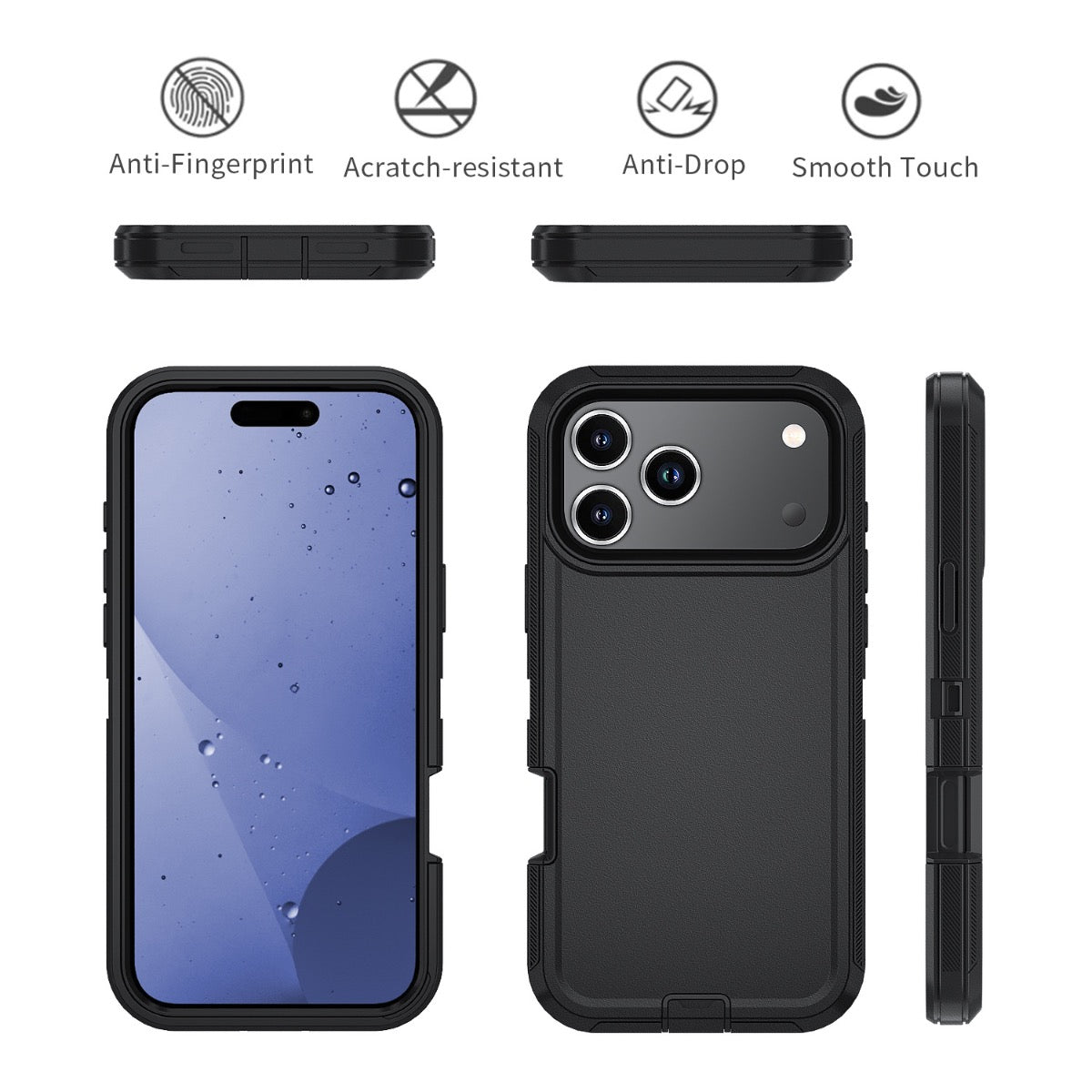 Blacktech Samsung Galaxy A56 Defender with Separable Clip