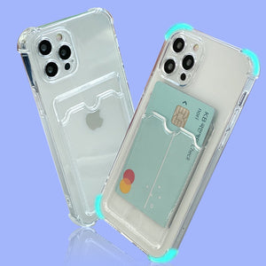 Simply Roar Samsung Galaxy A56 Armor Card Pocket Protective Clear Case