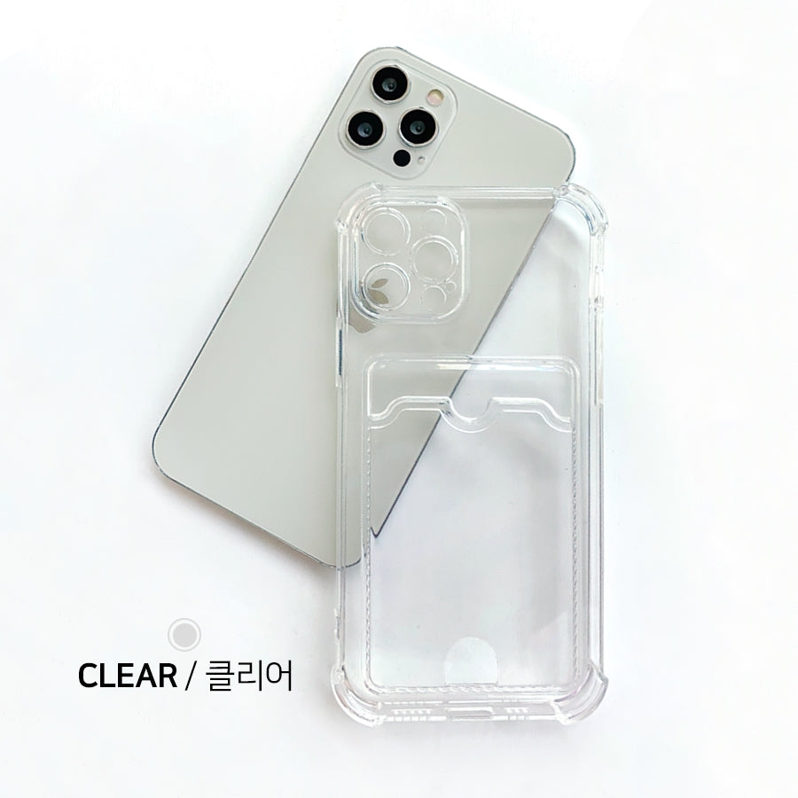 Simply Roar Samsung Galaxy A56 Armor Card Pocket Protective Clear Case