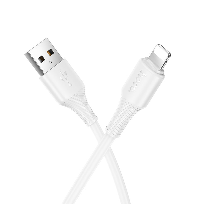 Hoco USB-A to Lightning Bend-Resistant Charging Data Cable for Daily Use