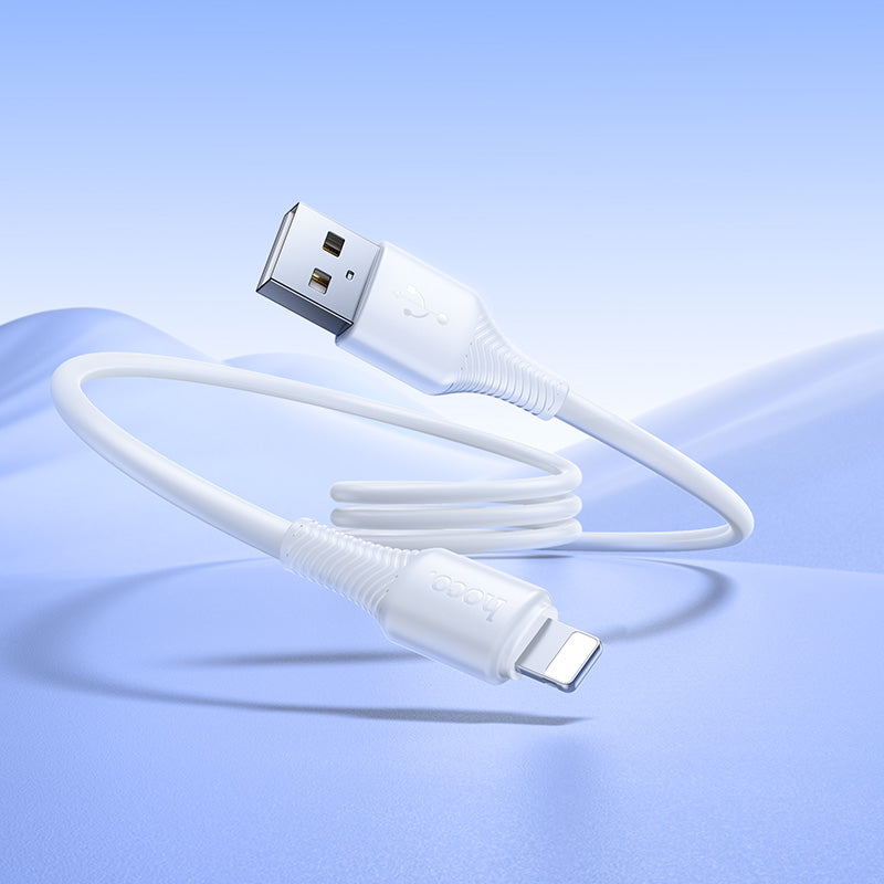 Hoco USB-A to Lightning Bend-Resistant Charging Data Cable for Daily Use