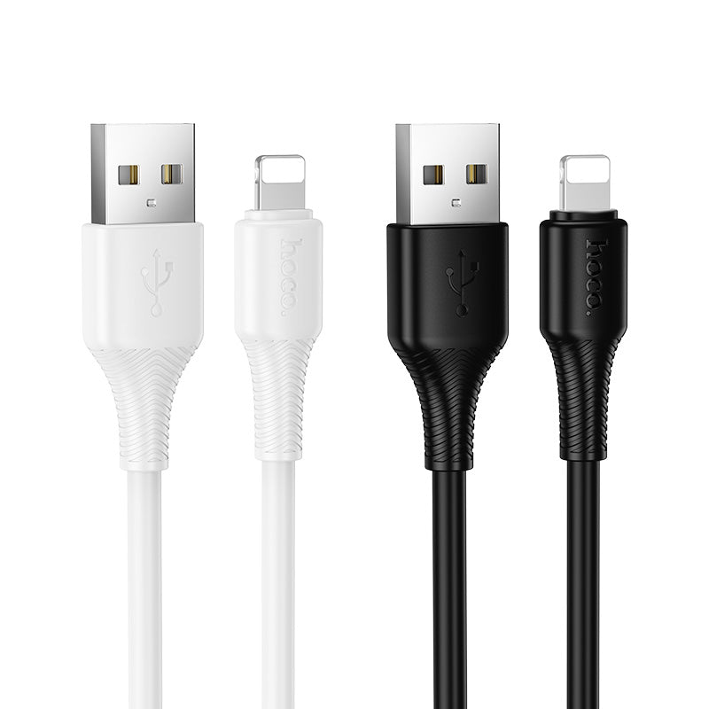 Hoco USB-A to Lightning Bend-Resistant Charging Data Cable for Daily Use