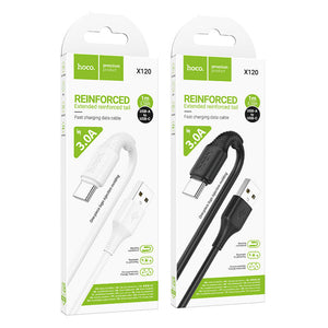 Hoco USB-A to USB-C Cable Bend Resistant Fast Charging Data Cable Type-C X120