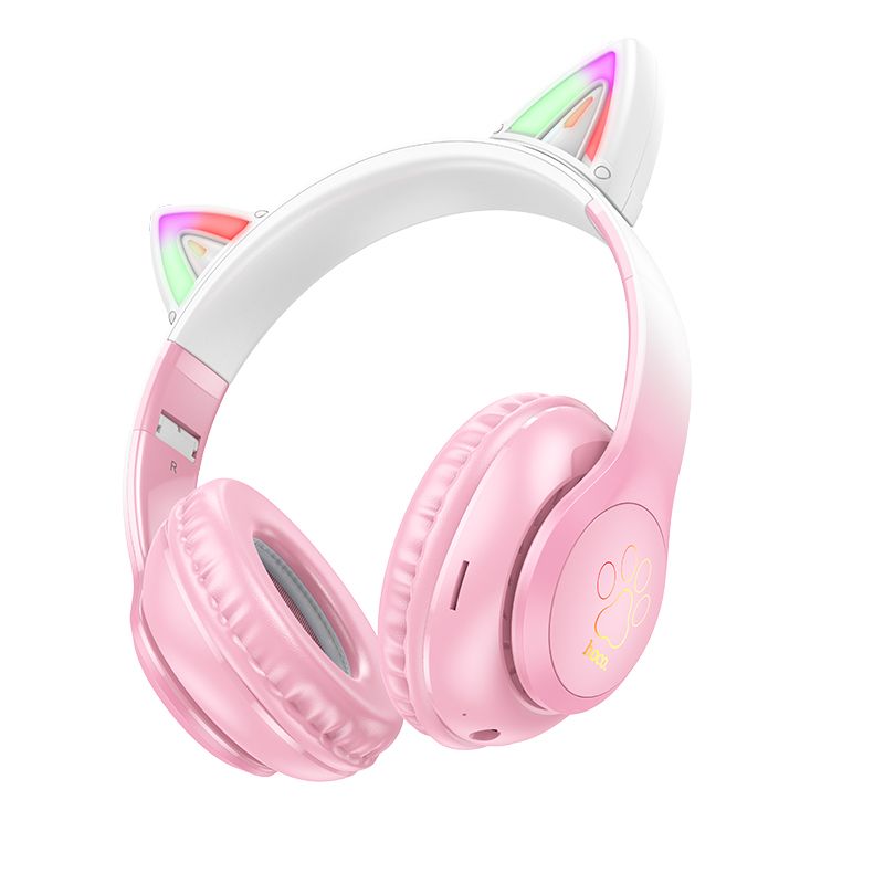 Hoco Cat Ear Bluetooth Headphones Wireless Over Ear Kids Headset W42