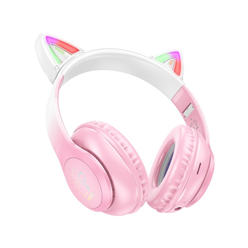 Hoco Cat Ear Bluetooth Headphones Wireless Over Ear Kids Headset W42