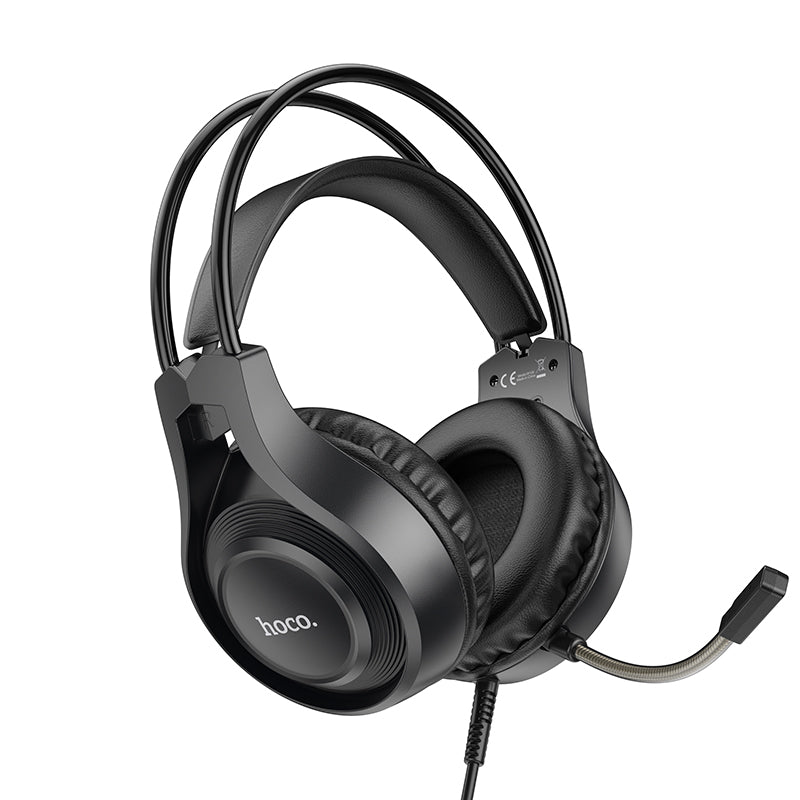 Hoco Gaming Headset Wired Stereo Sound Microphone PC Console W106