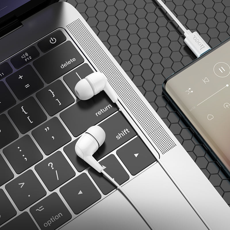 Hoco Universal USB-C Digital Earphones with Built-In Microphone