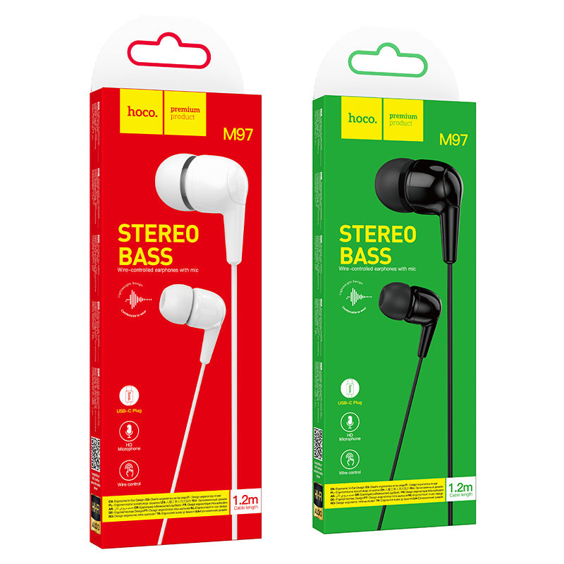 Hoco Universal USB-C Digital Earphones with Built-In Microphone