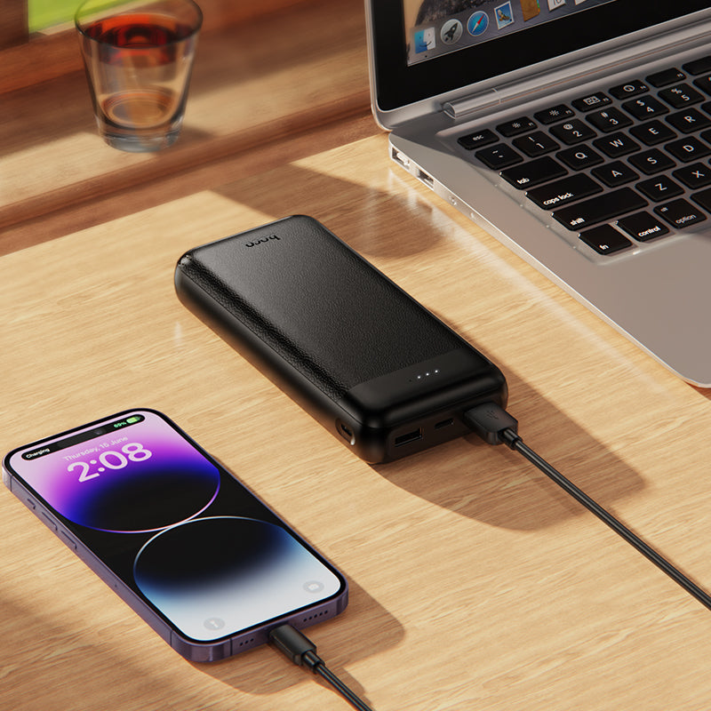Hoco 20000mAh High Capacity Portable Power Bank Black J153A