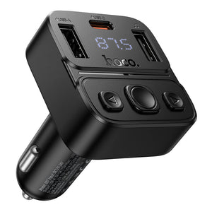 Hoco 35W Dual-Port Car Bluetooth FM Transmitter with PD20W Fast Charging