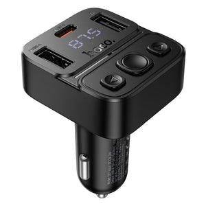 Hoco 35W Dual-Port Car Bluetooth FM Transmitter with PD20W Fast Charging