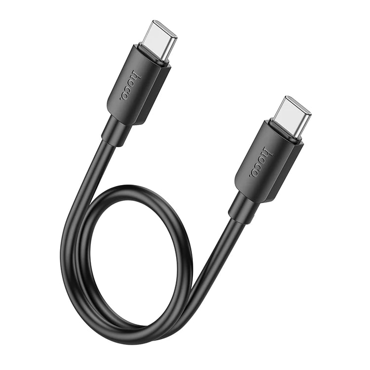 Hoco USB-C Fast Charging Data Cable with 27W Power Delivery, Compact 25cm