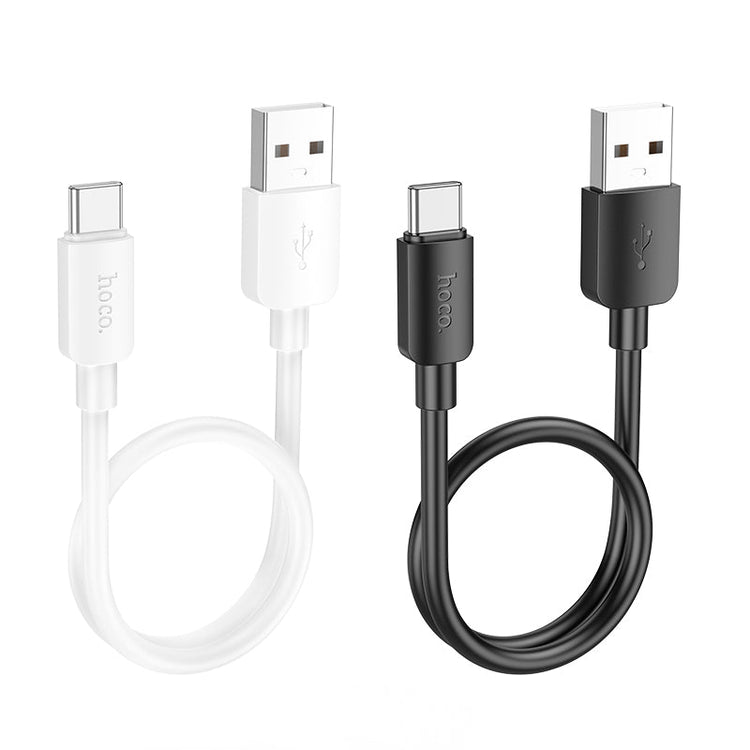 Hoco USB-C Fast Charging Data Cable with 27W Power Delivery, Compact 25cm