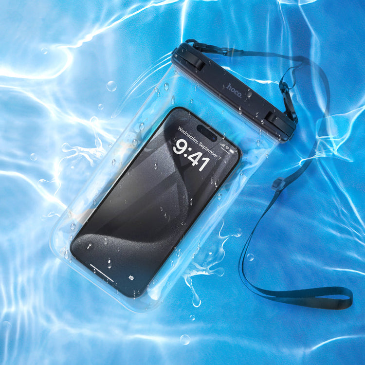 Hoco IPX8 Waterproof Phone Bag with Touchscreen-Friendly Window