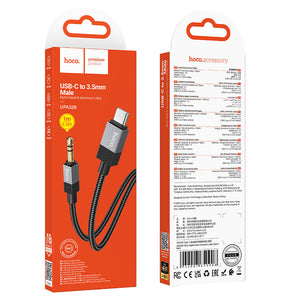 Hoco Nylon-Braided USB-C to 3.5mm Audio Cable for Android Phones and Tablets