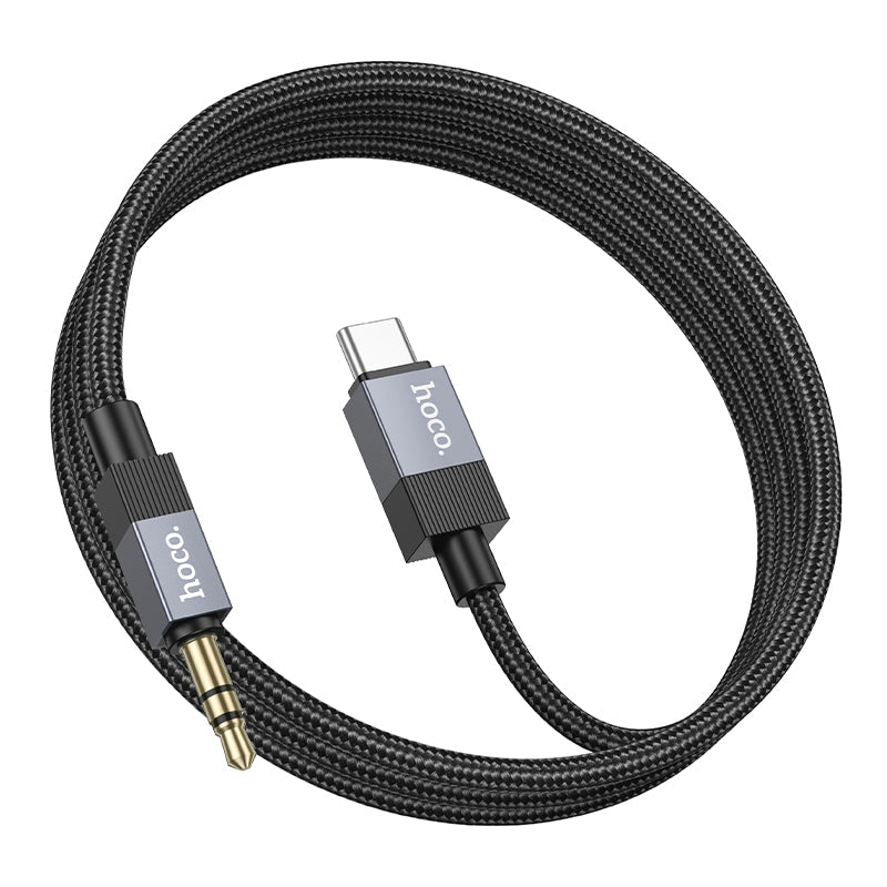 Hoco Nylon-Braided USB-C to 3.5mm Audio Cable for Android Phones and Tablets
