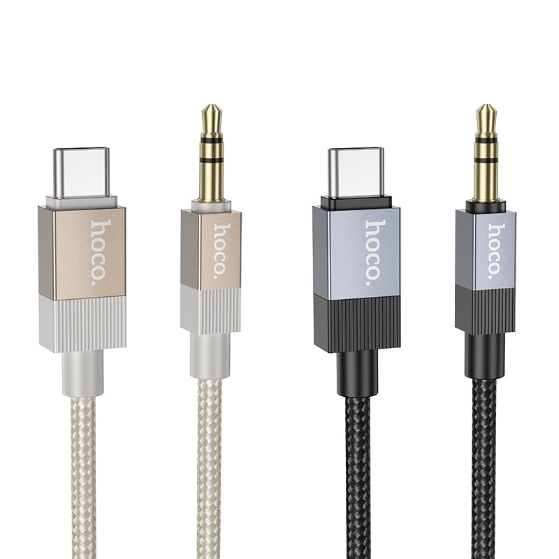 Hoco Nylon-Braided USB-C to 3.5mm Audio Cable for Android Phones and Tablets