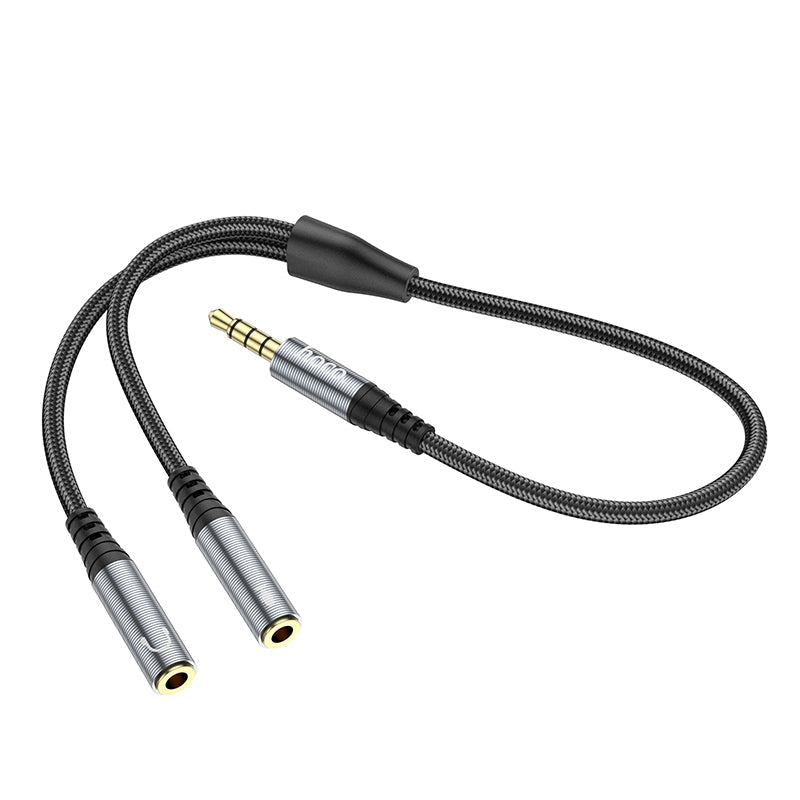 Hoco 3.5mm Splitter Audio Adapter Cable 2-in-1 Converter Male to 2 Female UPA21