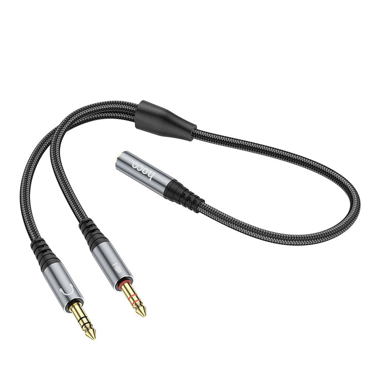 Hoco 3.5mm Splitter Audio Adapter Cable 2-in-1 Converter 2 Female to 1 Male UPA21
