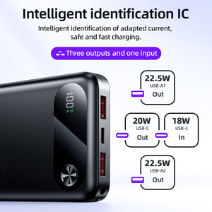 Hoco 10000mAh Slim Power Bank 22.5W + PD20W Fast Charging Portable Phone Charger