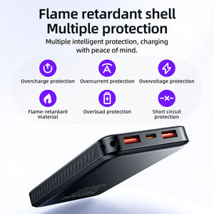 Hoco 10000mAh Slim Power Bank 22.5W + PD20W Fast Charging Portable Phone Charger