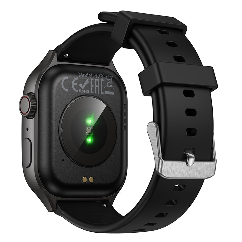 Hoco Smart Watch with Bluetooth Calling Fitness Tracker Black Y33