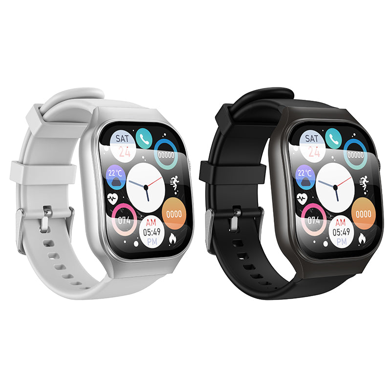 Hoco Smart Watch with Bluetooth Calling Fitness Tracker Black Y33