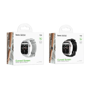 Hoco Smart Watch with Bluetooth Calling Fitness Tracker Black Y33