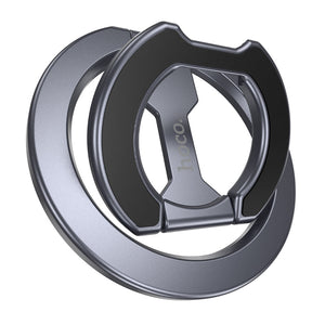 Hoco Double Sided Magnetic Phone Ring Holder Foldable Kickstand Grey GH9