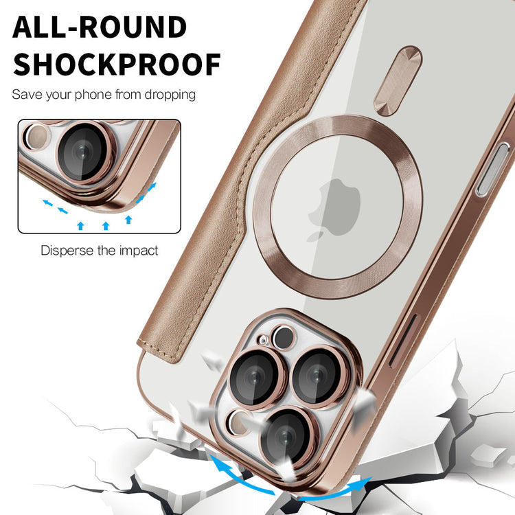 iPhone 17 Pro Blacktech Leather Lux Case MagSafe Magnetic Premium PU Leather