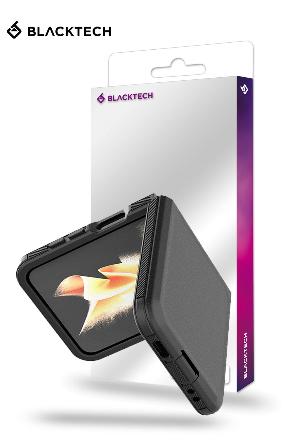 Blacktech Samsung Galaxy Z Flip 7 Defender with Separable Clip