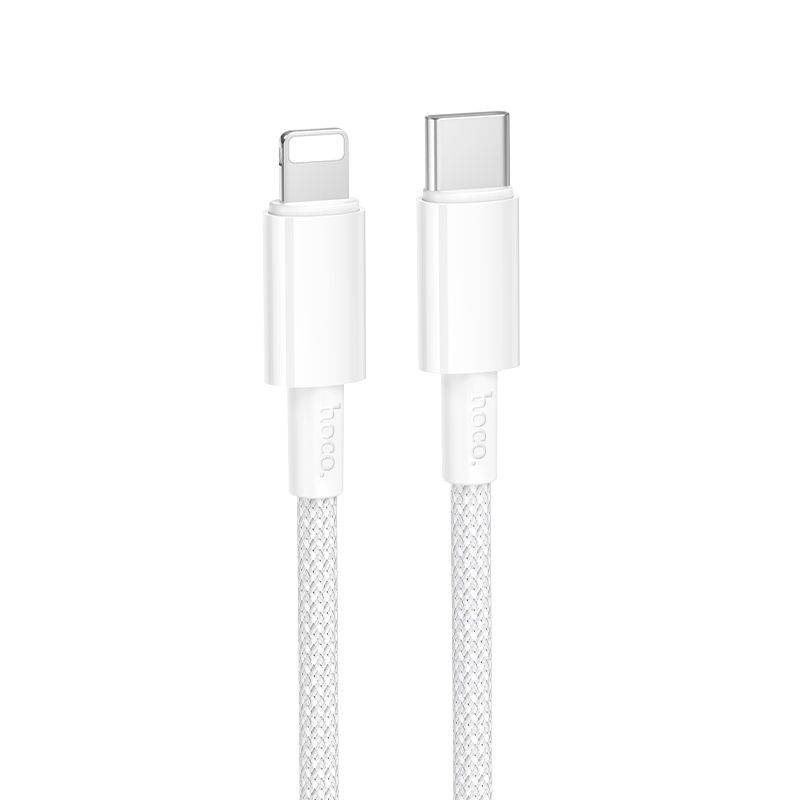 Hoco USB-C to Lightning Cable PD Fast Charging Braided Data Cable Durable DU63