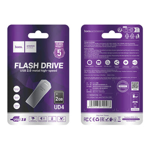 Hoco 16GB Zinc Alloy USB 2.0 Flash Drive