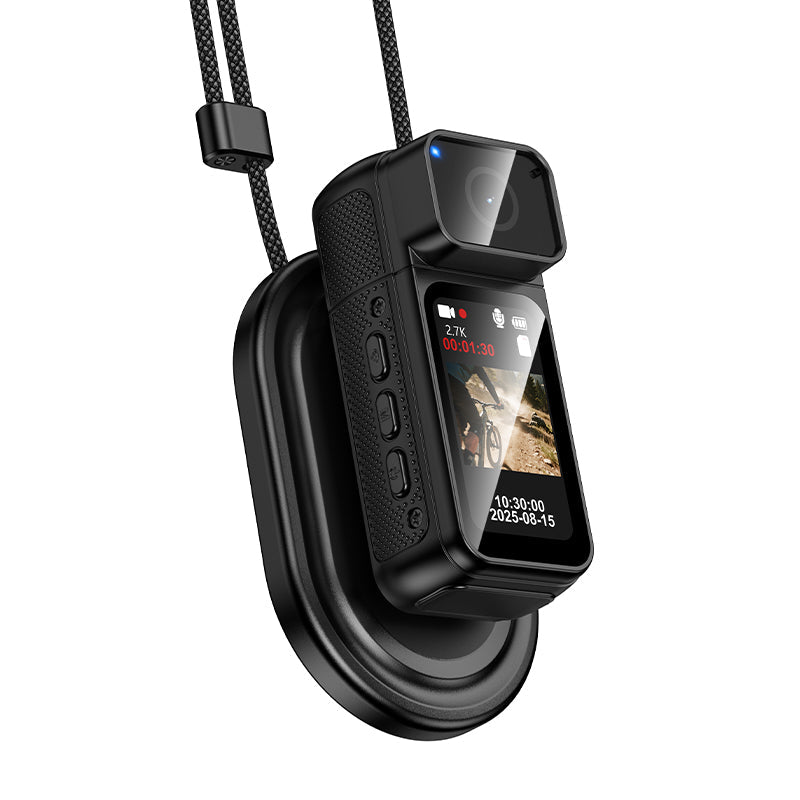Hoco 2MP Mini Sports Action Camera with Magnetic Lanyard 180 Degree Rotation DV105