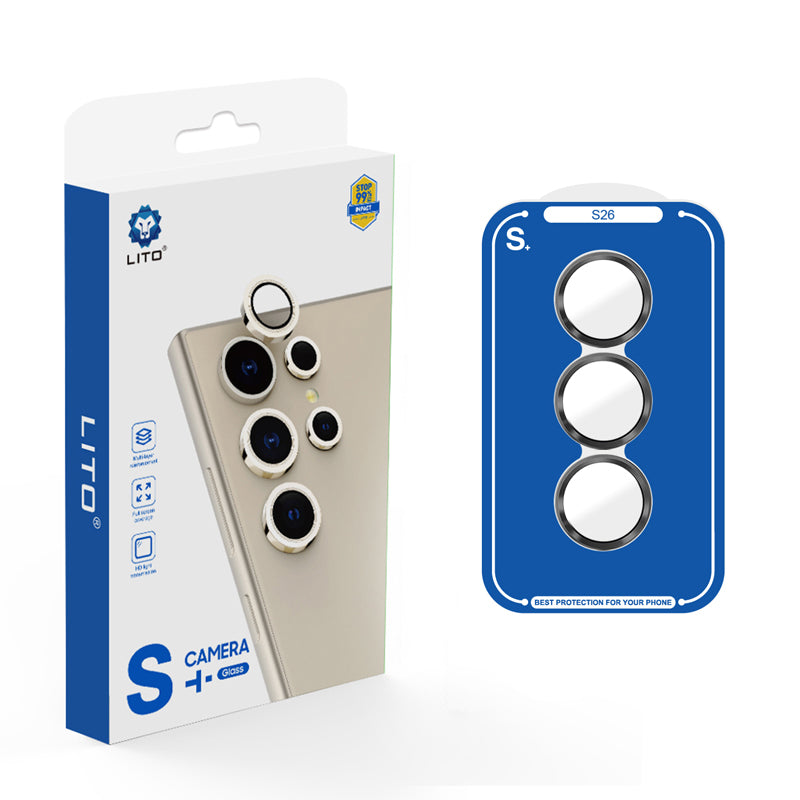 LITO Samsung Galaxy S24 Aluminium Alloy Camera Lens Protector AR+AF Glass