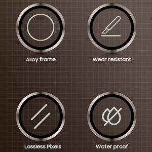 LITO Samsung Galaxy S24 Aluminium Alloy Camera Lens Protector AR+AF Glass