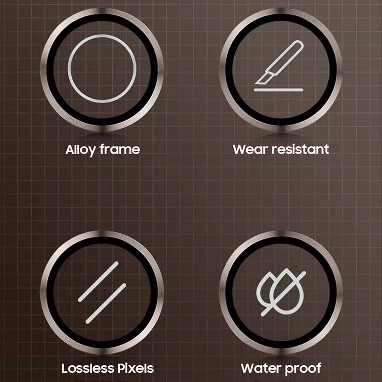 LITO Samsung Galaxy S24 Aluminium Alloy Camera Lens Protector AR+AF Glass