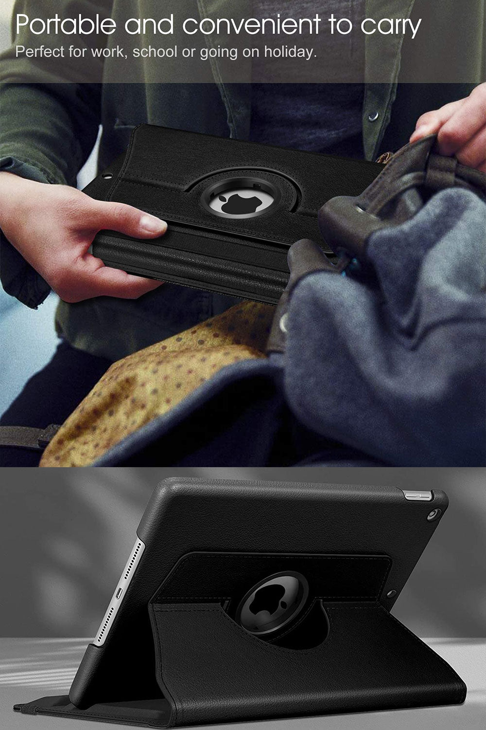 Blacktech Samsung Galaxy Tab S11 Ultra Folding Rotating Case