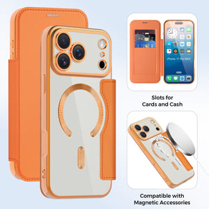 iPhone 17 Pro Max Blacktech Leather Lux Case MagSafe Magnetic Premium PU Leather