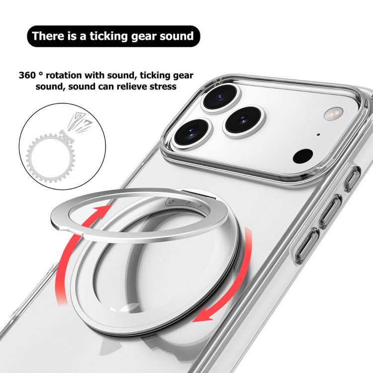 iPhone 15 Pro Max Blacktech Stay Clear Ring Case MagSafe Magnetic Ring Holder Grip