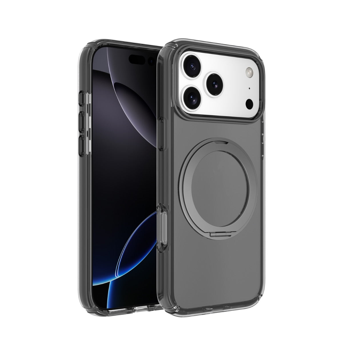 iPhone 15 Pro Blacktech Stay Black Ring Case MagSafe Magnetic Ring Holder Grip