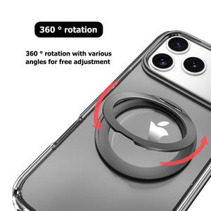 iPhone 14 Pro Blacktech Stay Black Ring Case MagSafe Magnetic Ring Holder Grip