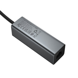 Hoco 4-in-1 USB Hub with 3x USB 2.0 Ports and RJ45 Ethernet for Laptops