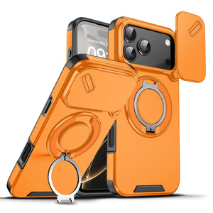 iPhone 17 Pro Max Blacktech Magnetic TitanRing Armor Case